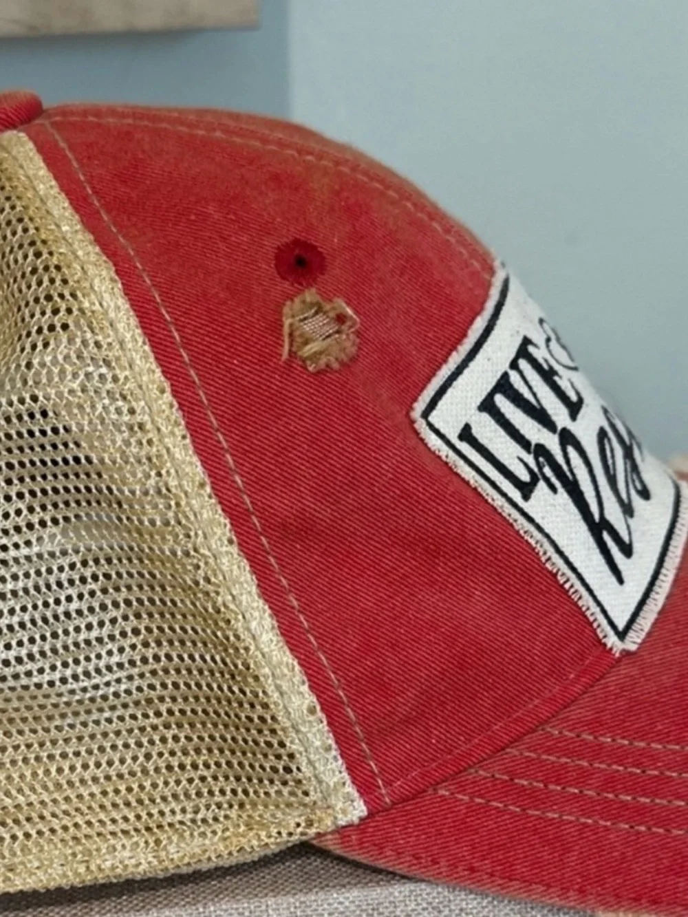 Headmost distressed trucker